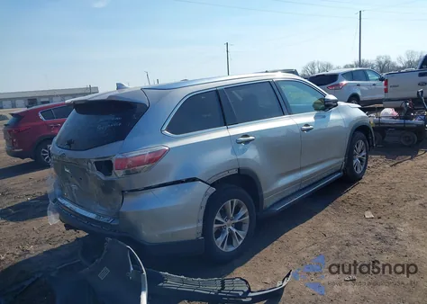 2014 Toyota Highlander Xle V6 from USA, damaged, VIN 5TDKKRFH4ES023483